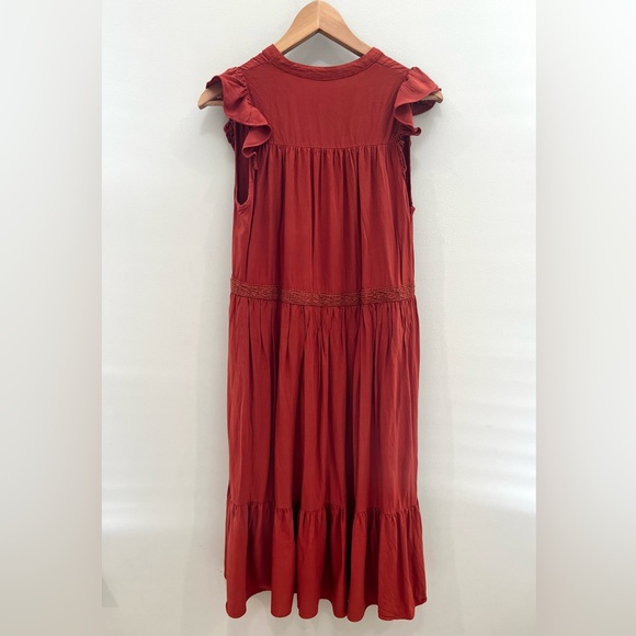 Mustard Seed Rust Midi Dress size S - Picture 10 of 13